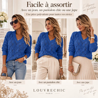 Pull Maille Ajourée Élégance