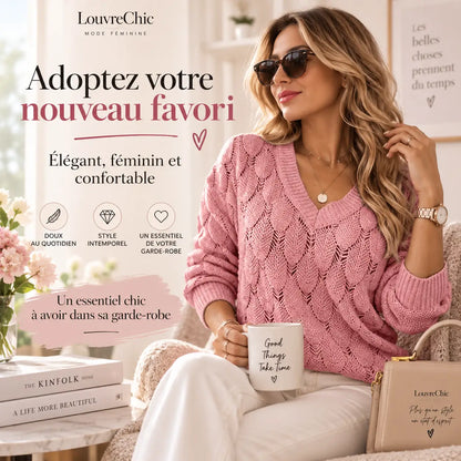 Pull Maille Ajourée Élégance